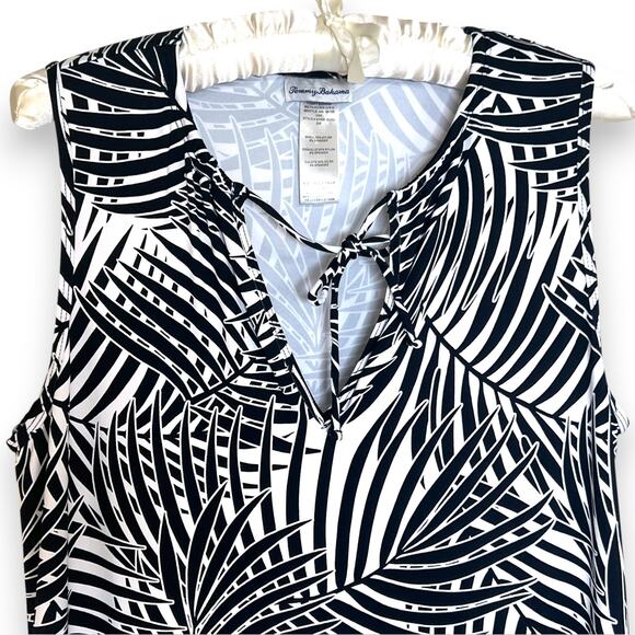 Tommy Bahama Size M Tropical Split Neck Spa Dress Swim Cover-up Activewear - Picture 4 of 8